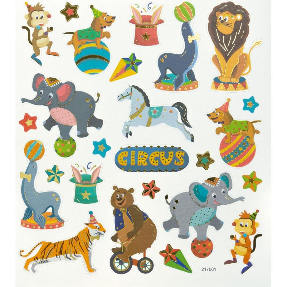 Charming-Sticker Circus 2 Blatt/49 Stück