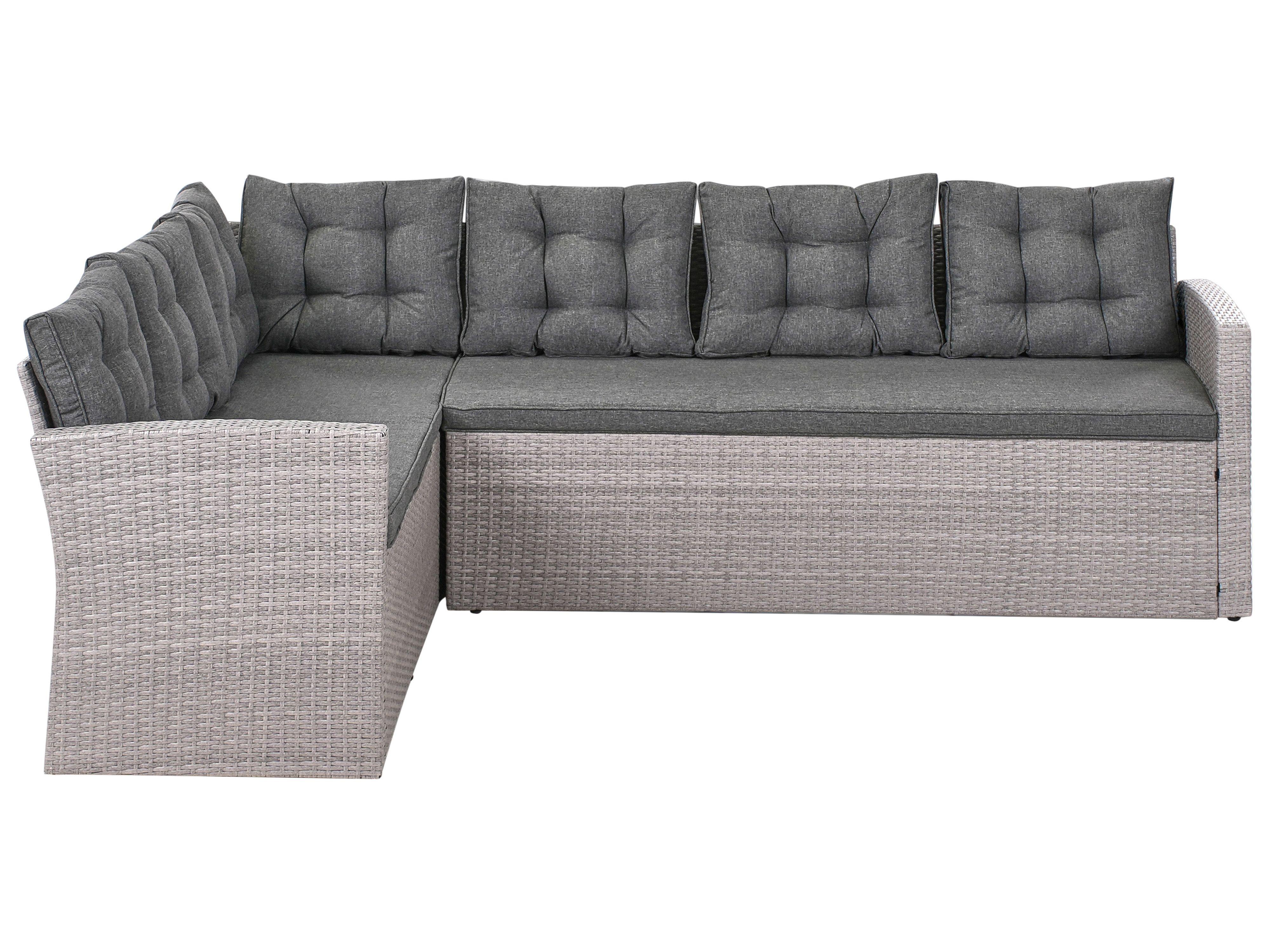 Beliani Canapé d'angle en Polyrotin Traditionnel VITERBO  