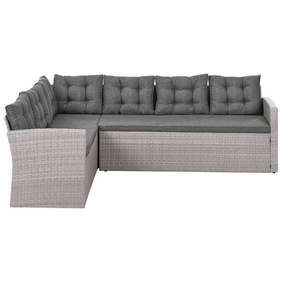 Beliani Ecksofa aus PE Rattan Klassisch VITERBO  