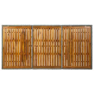 VidaXL Table de jardin rotin synthétique  