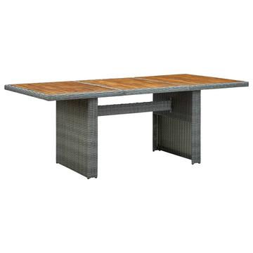 Table de jardin rotin synthétique