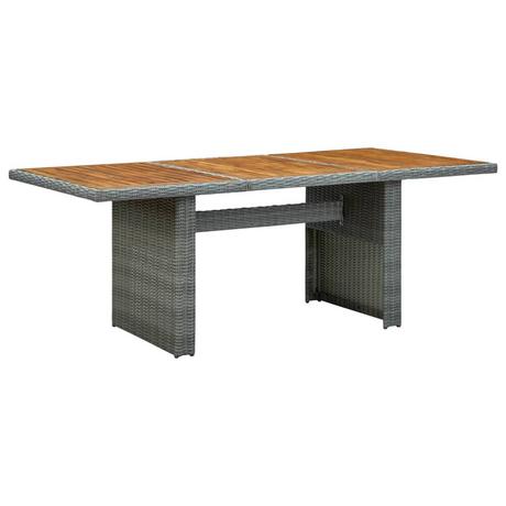 VidaXL Table de jardin rotin synthétique  