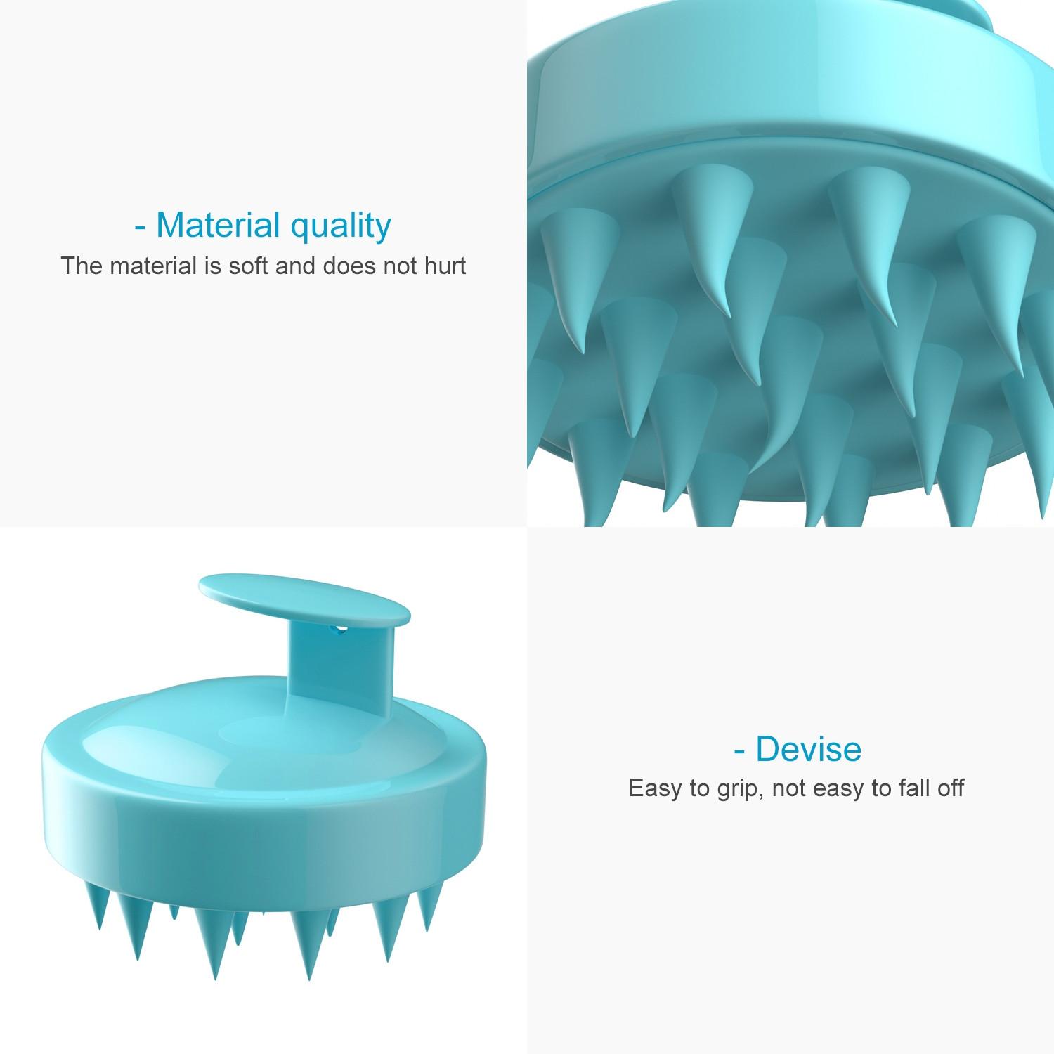 Intirilife  Intirilife Kopfhaut Massagebürste aus Silikon für Nass und Trocken 