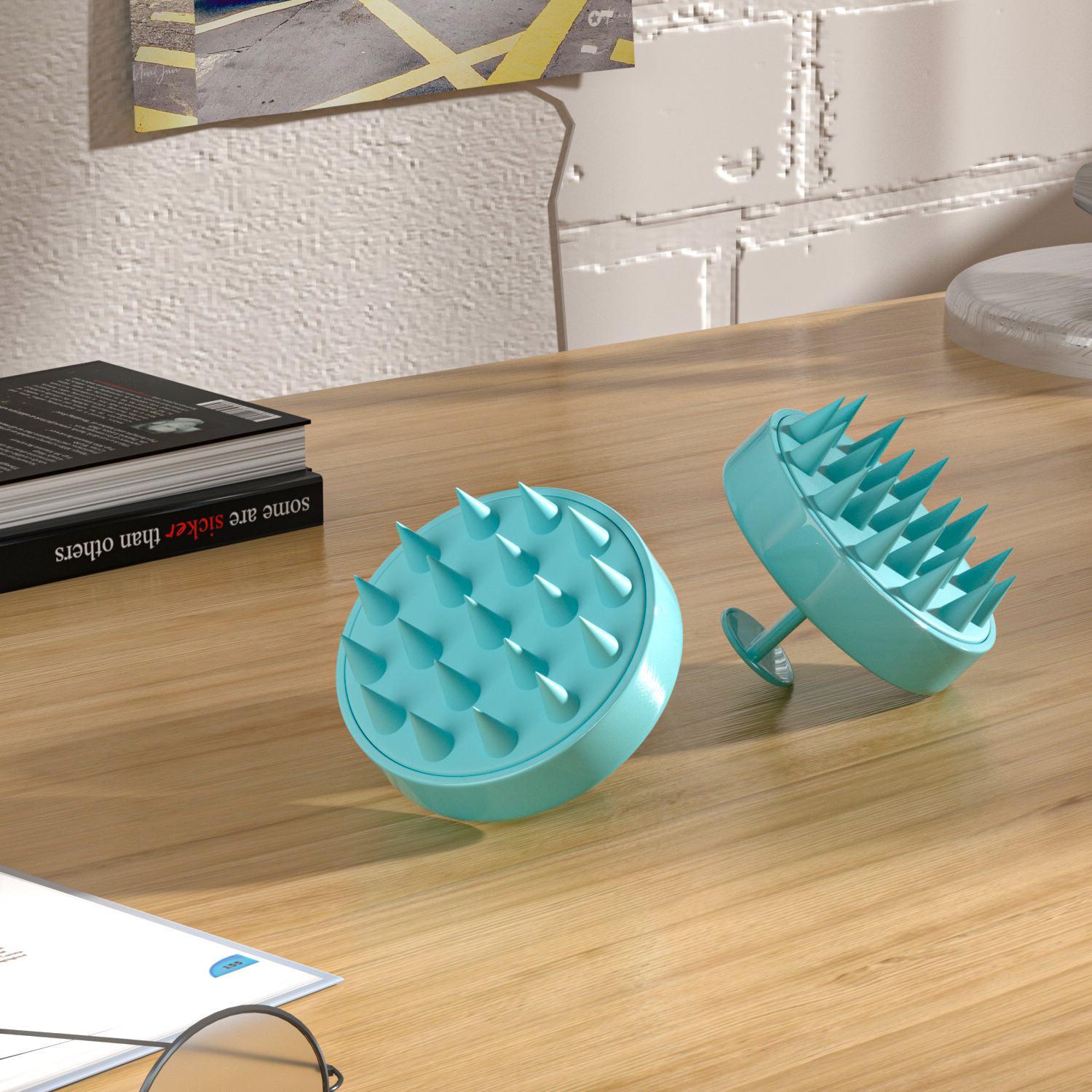 Intirilife  Intirilife Kopfhaut Massagebürste aus Silikon für Nass und Trocken 