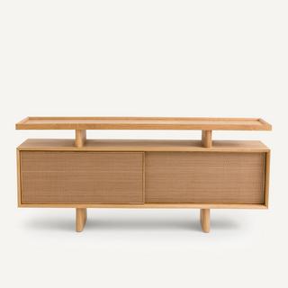 AM.PM  Buffet console chêne/cuir 