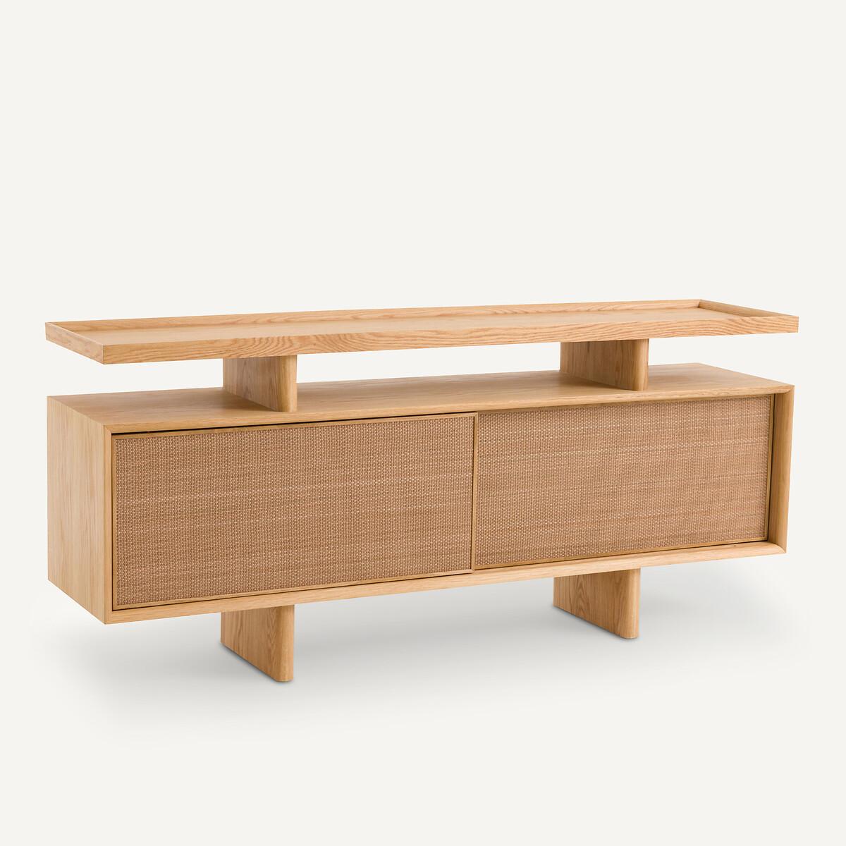 AM.PM  Buffet console chêne/cuir 