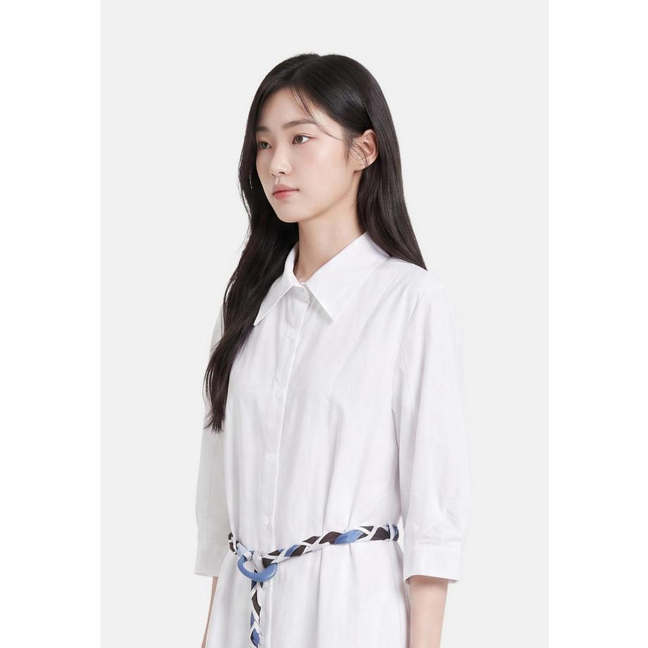 Chiara Ferretti Robe chemise avec ceinture à motif  