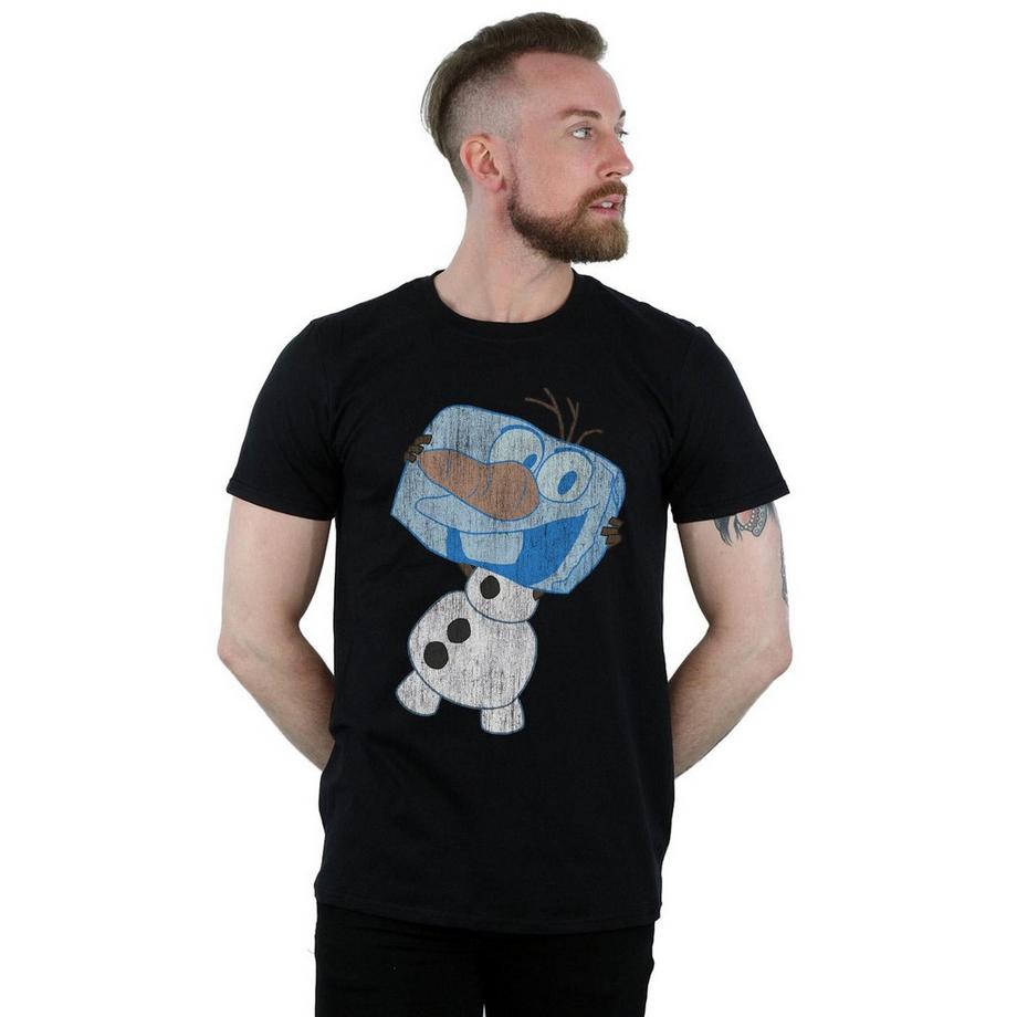 Disney Frozen Olaf T-Shirt Effet Usé  