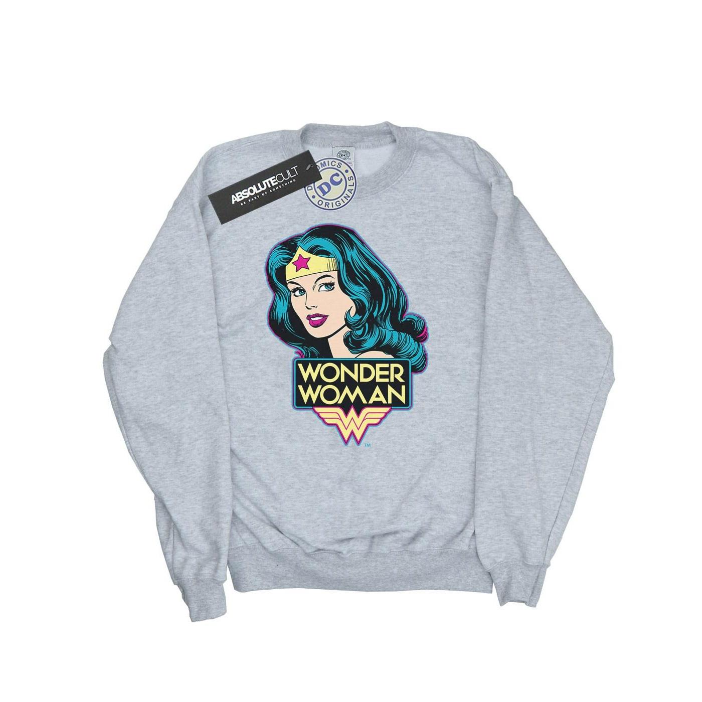 DC COMICS  Wonder Woman Head Sweatshirt 