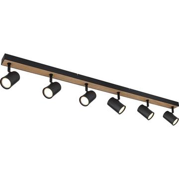 Spot Robby I métal noir mat 6xGU10