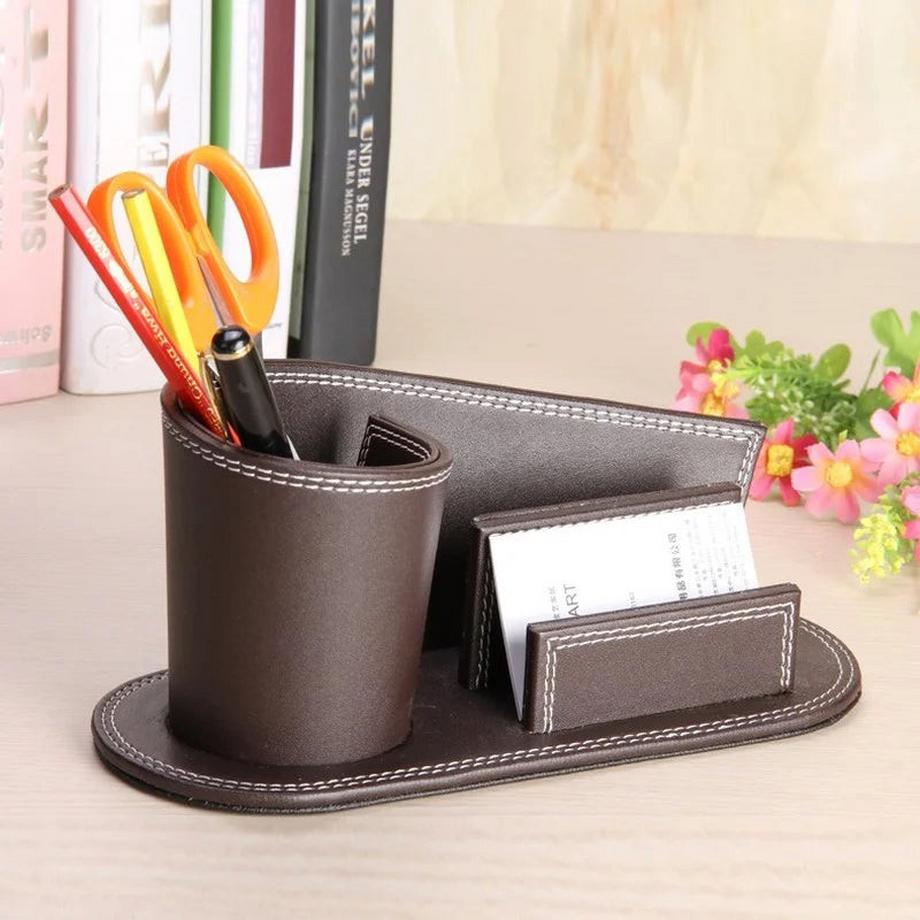 Porte-Stylo Organiseur De Bureau Papeterie Pour Fournitures Scolaires Accessoires De Bureau De Bureau Porte-Crayons Porte-Brosse