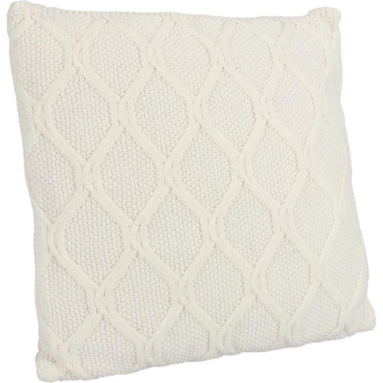 mutoni Coussin Scotty blanc 45x45  