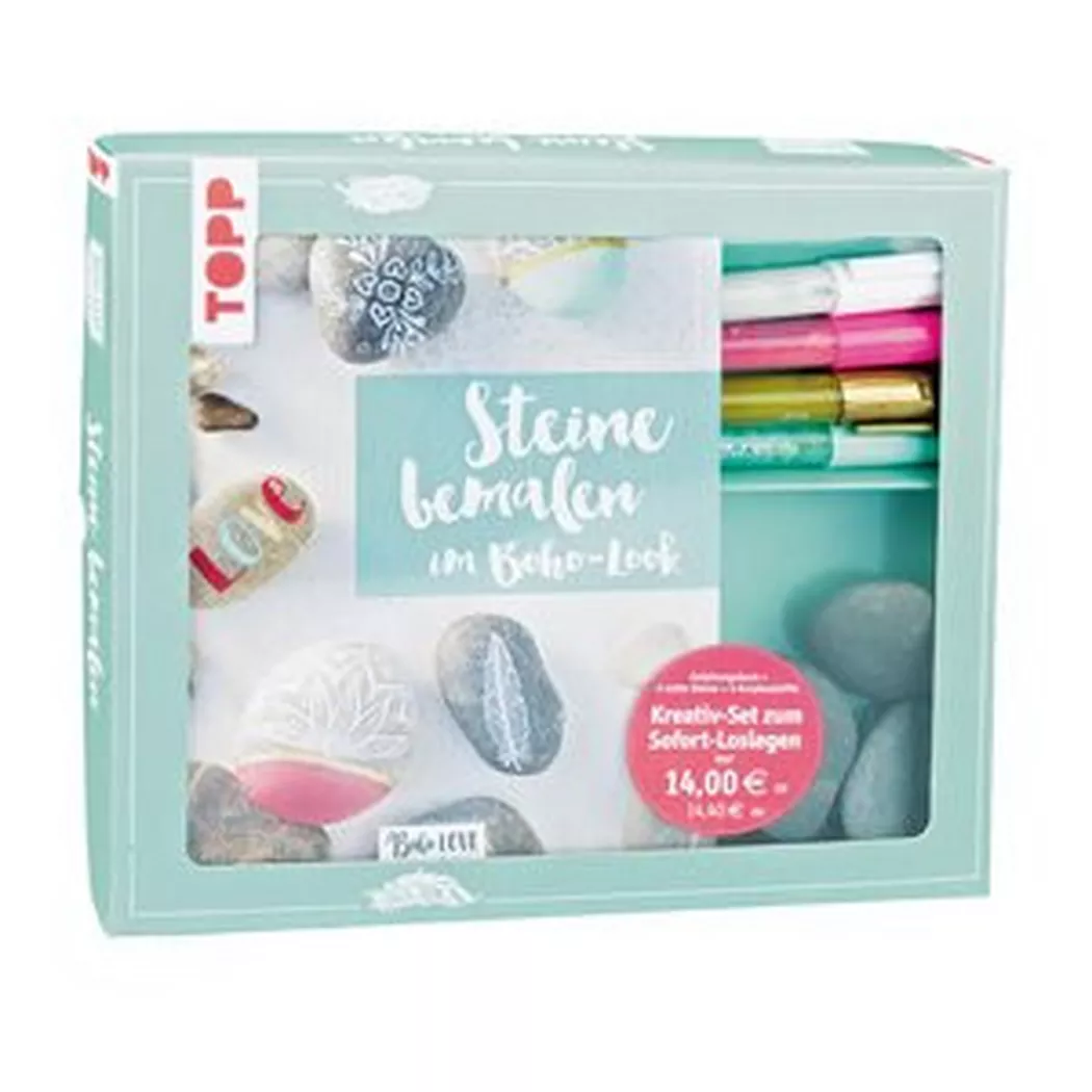 Frech Verlag Kreativset "Bastelset Steine bemalen"