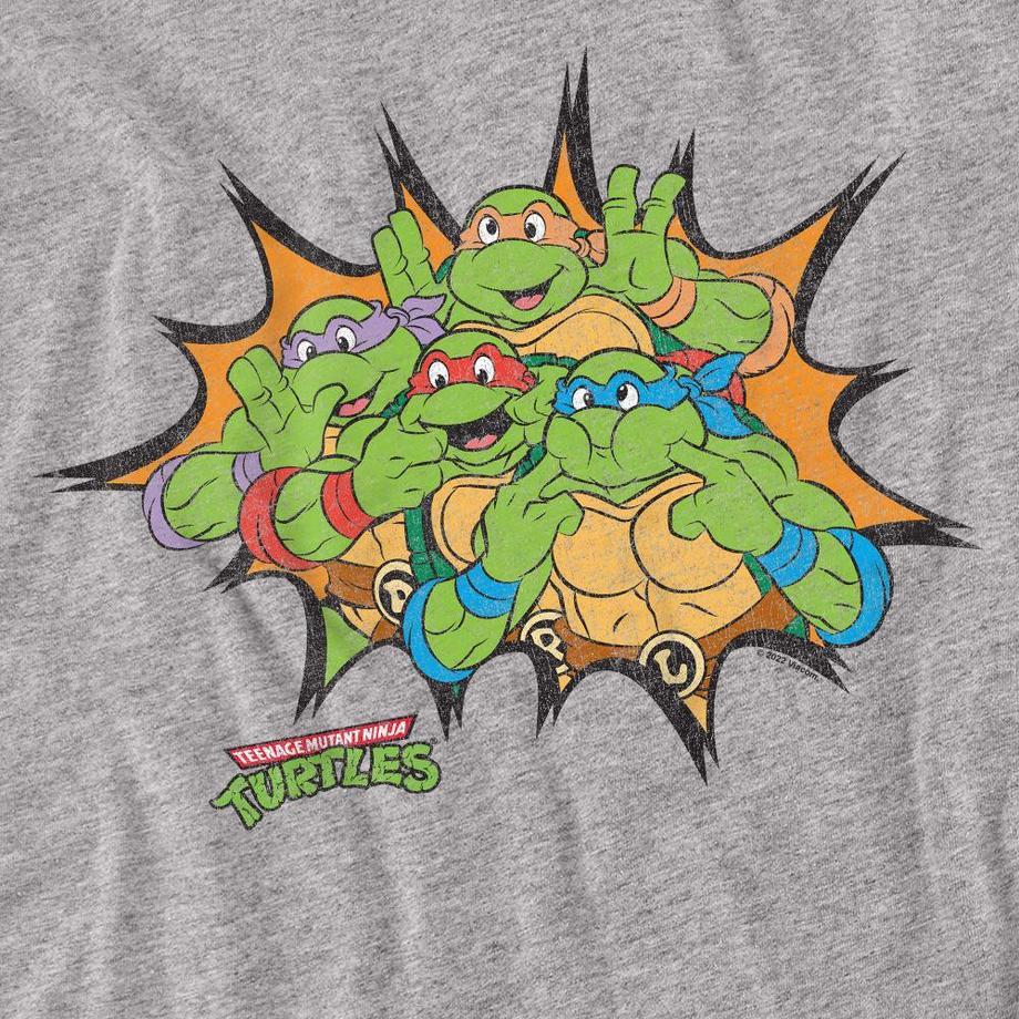 TEENAGE MUTANT NINJA TURTLE  Funny Face Maglietta Tartarughe 