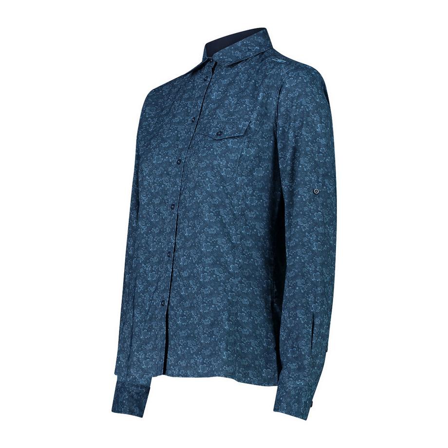 CMP Damen Langarmhemd mit Blumenmuster  