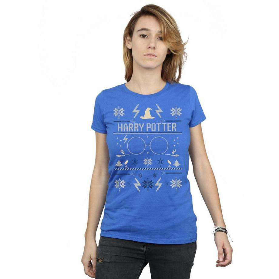 Harry Potter T-Shirt Stampata a Maniche Corte  