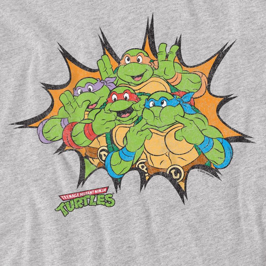 TEENAGE MUTANT NINJA TURTLE  Funny Face Maglietta Tartarughe 