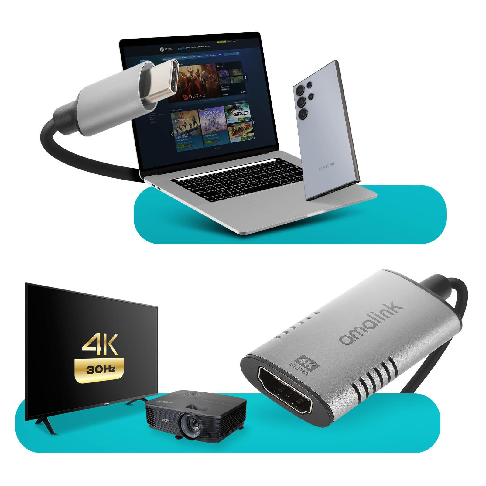 Avizar  Adattatore 4K USB type C verso HDMI 