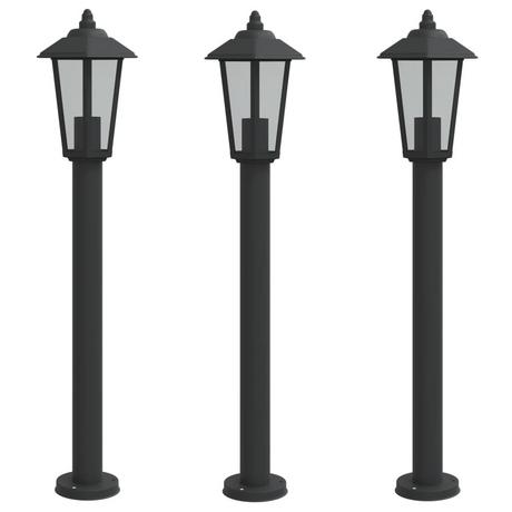 VidaXL Lampadaire d'extérieur acier inoxydable  