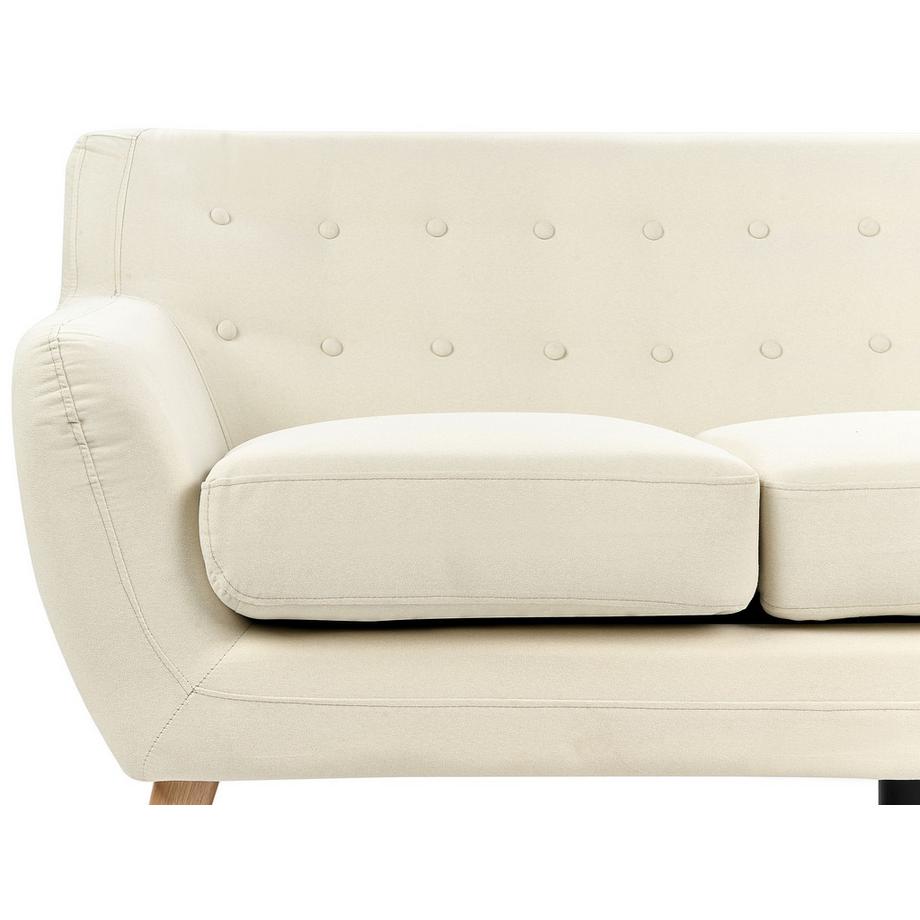 Beliani Canapé 3 places en Tissu Rétro MOTALA  