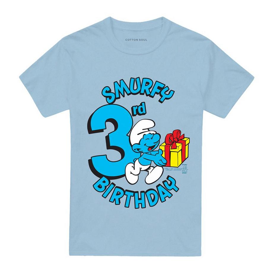 Smurfy Maglietta Terzo Compleanno