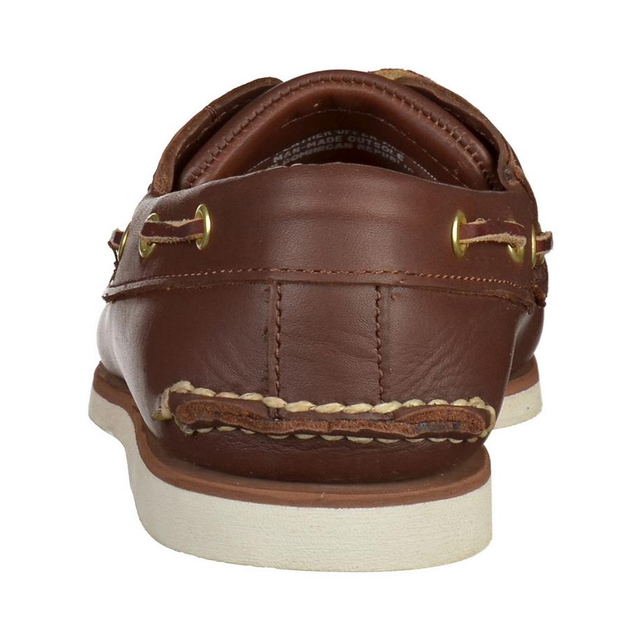Timberland Scarpe da barca in pelle marrone  
