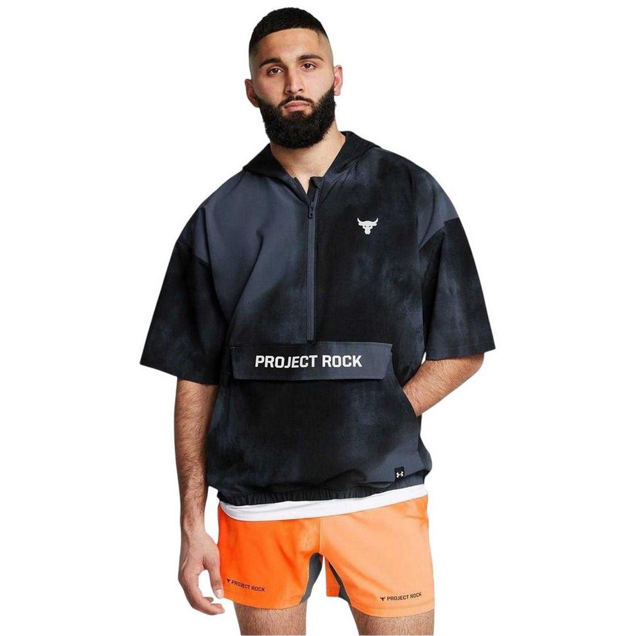 UNDER ARMOUR Project Rock Felpa Con Cappuccio Maniche Corte  