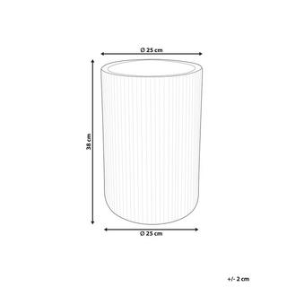 Beliani Blumenkübel aus Lehm-Faser-Mischung Industriell EANTIO  
