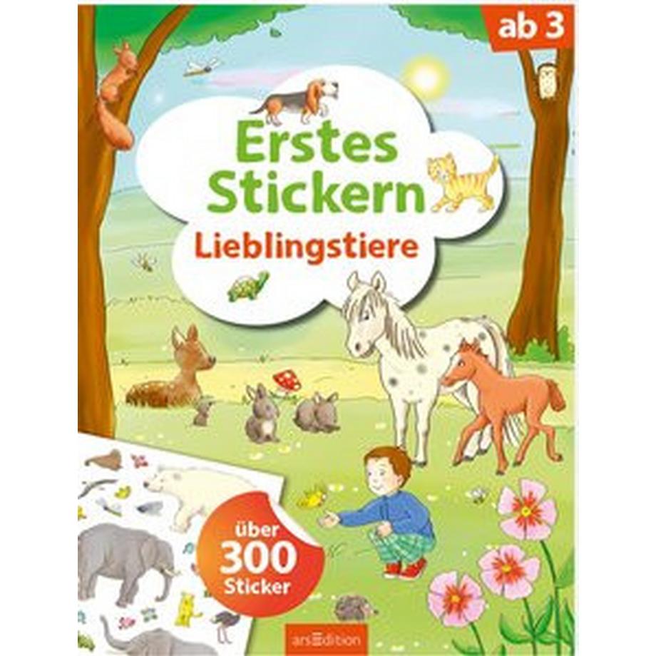 ARS EDITION  Erstes Stickern - Lieblingstiere 