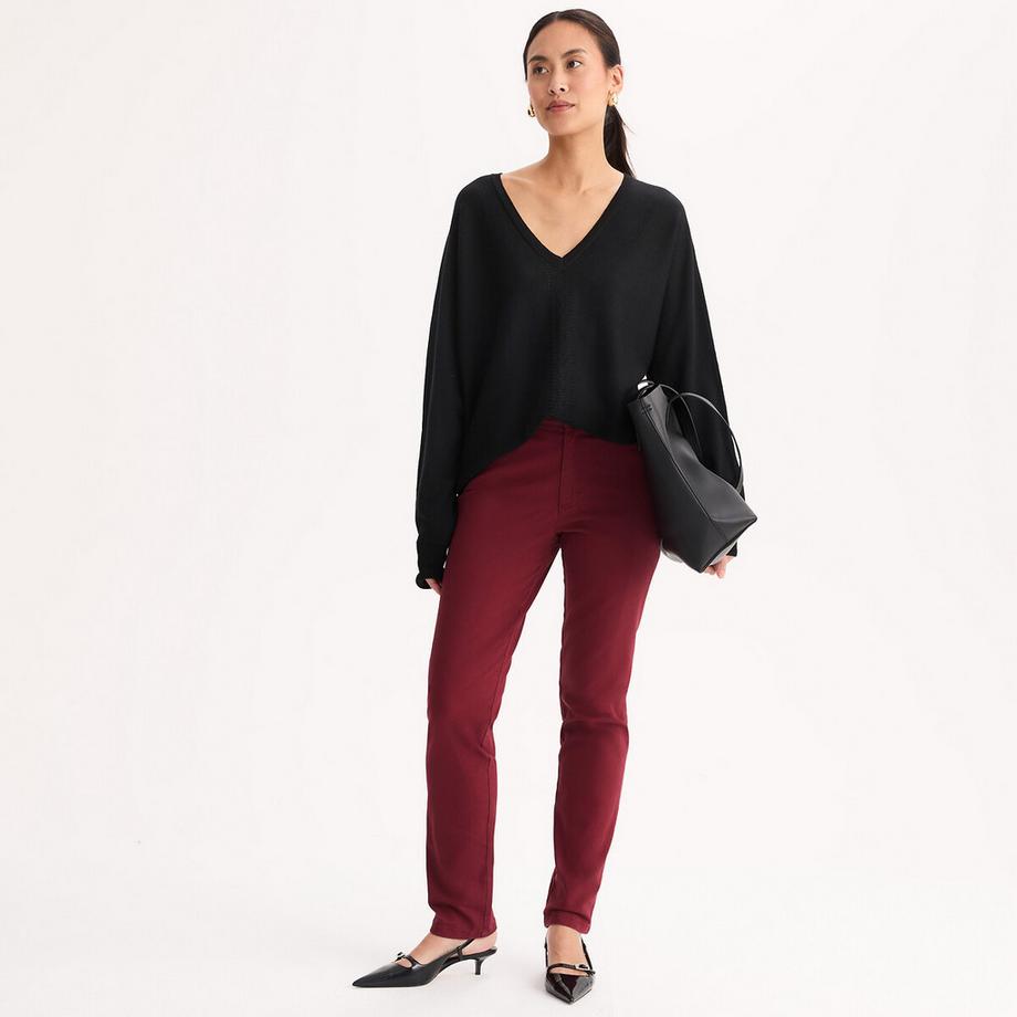 La Redoute Collections Pantaloni Dritti Cinque Tasche Cotone Stretch  