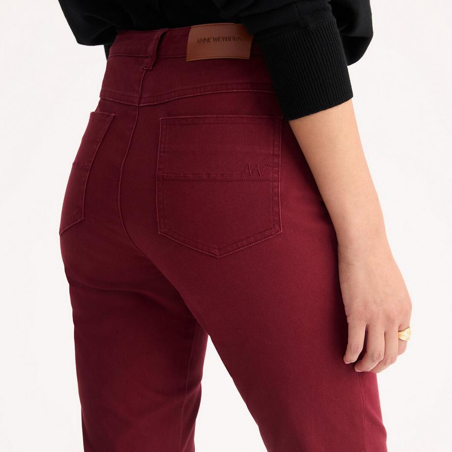 La Redoute Collections Pantaloni Dritti Cinque Tasche Cotone Stretch  