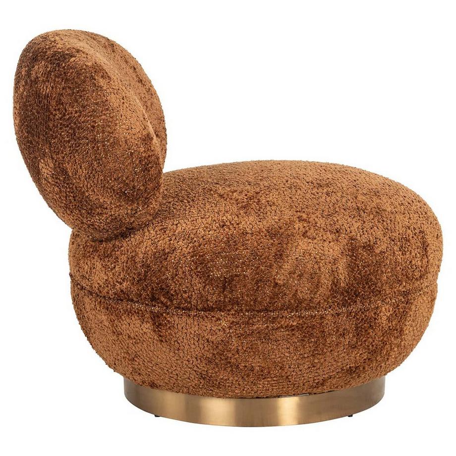mutoni Fauteuil pivotant Jace Lovely cinnamon  