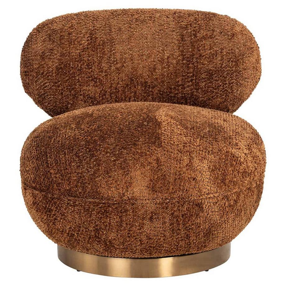 mutoni Fauteuil pivotant Jace Lovely cinnamon  