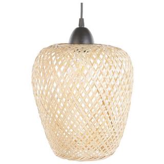 Beliani Lampe suspension en Bambou Boho BOMU  