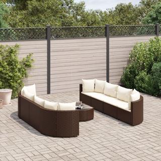 VidaXL Gartensofagarnitur poly-rattan  