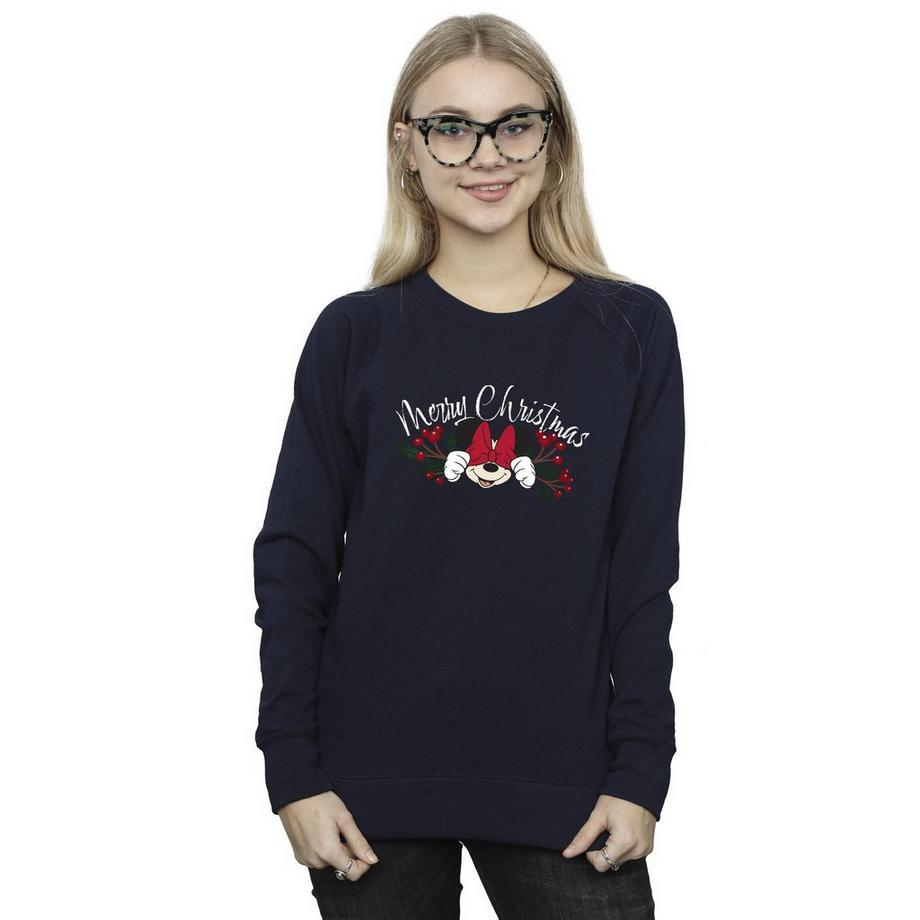 Disney Minnie Mouse Merry Christmas Felpa  