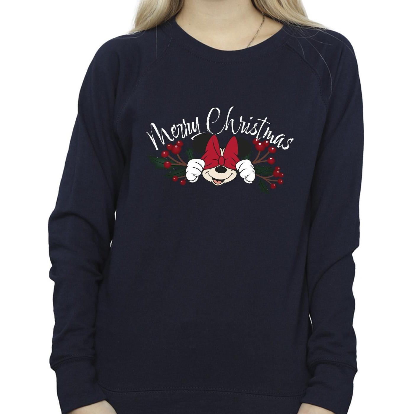 Disney Minnie Mouse Merry Christmas Sweatshirt  