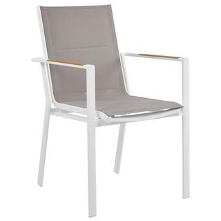 Beliani Lot de 6 chaises en Aluminium Moderne BUSSETO  