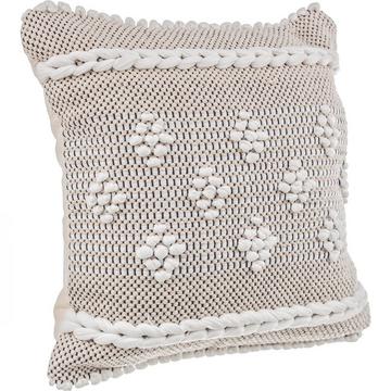 Coussin Veracruz noir naturel 45x45