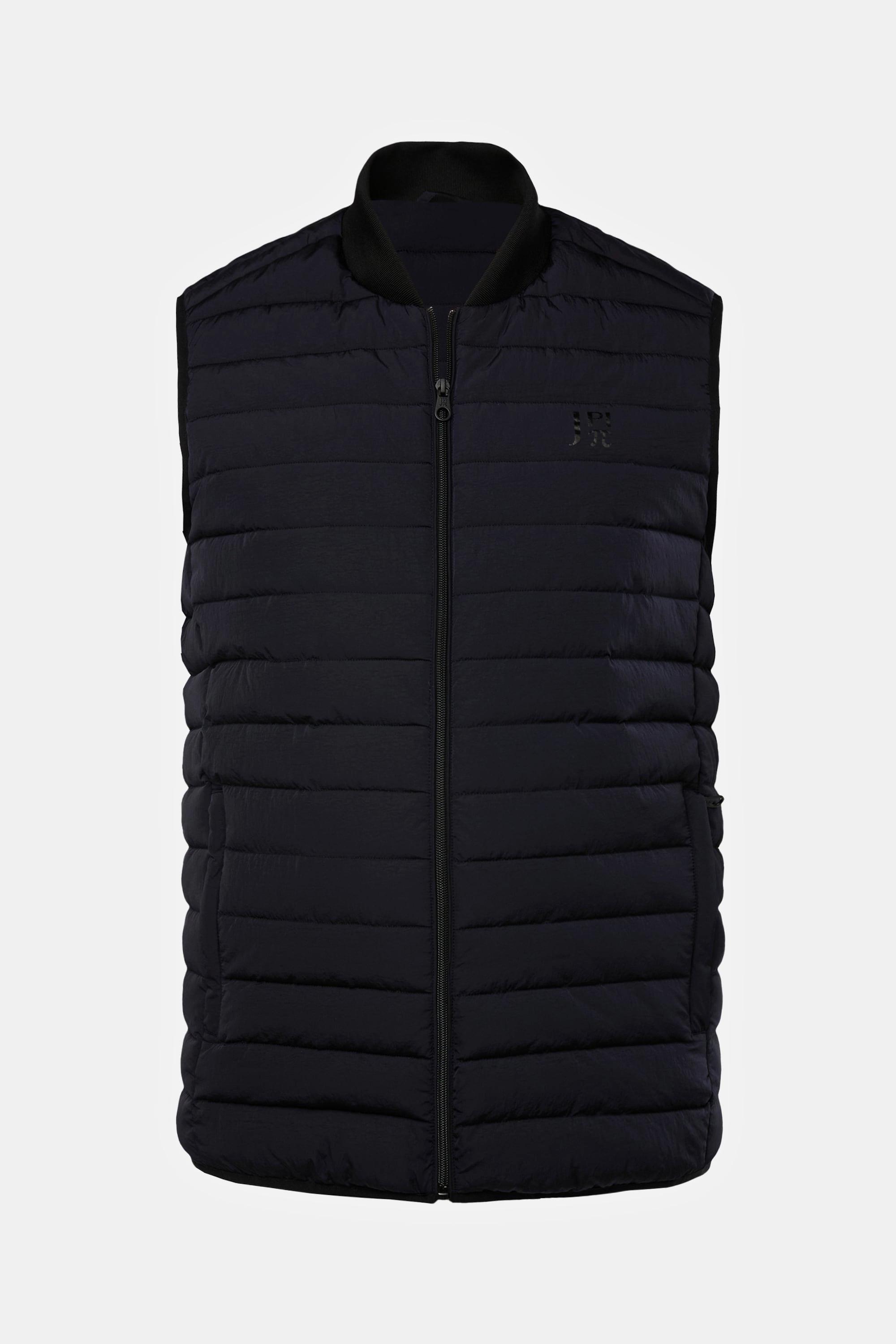 JP1880  Gilet matelassé spécial golf. Col esprit blouson teddy américain. 