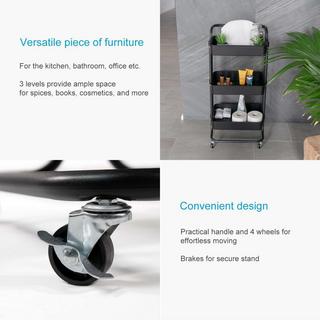 Intirilife Rollwagen mit 3 Ebenen  