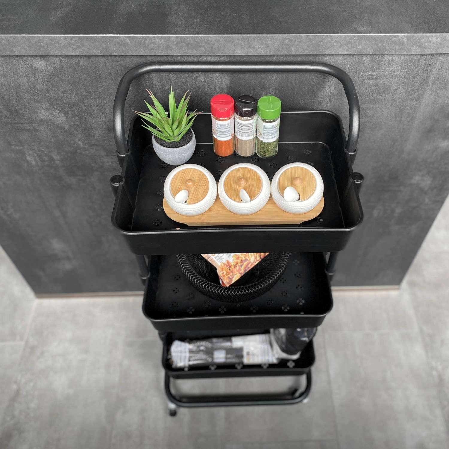 Intirilife Rollwagen mit 3 Ebenen  