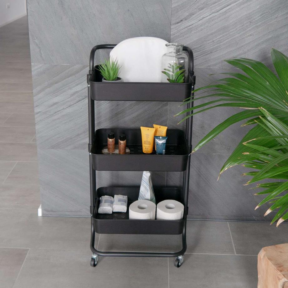 Intirilife Chariot à roulettes à 3 niveaux  