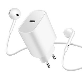 Avizar  Set USB-C Netzteil + USB-C Kopfhörer 