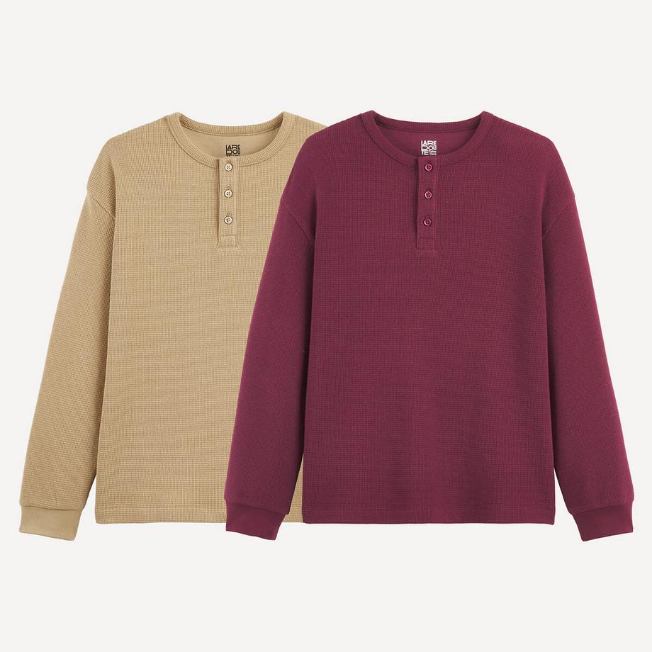 La Redoute Collections  2er-Pack Langarmshirt 