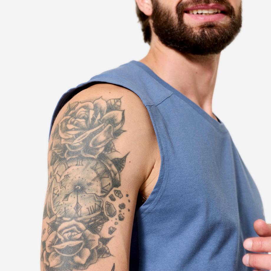 DOMYOS  Tanktop  Dehnbar Baumwolle 