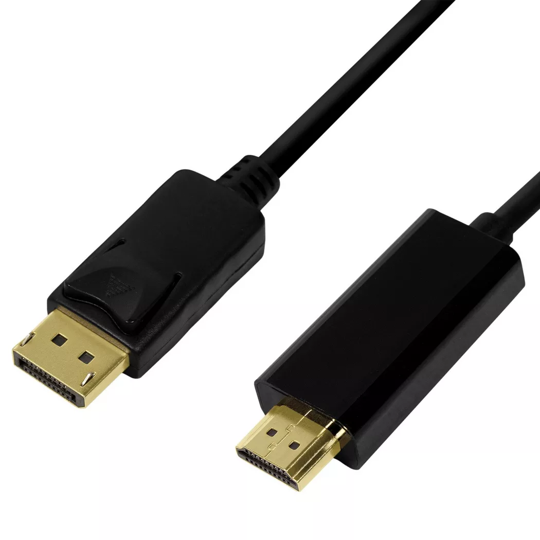 LogiLink CV0127 Videokabel-Adapter 2 m DisplayPort HDMI Typ A (Standard) Schwarz