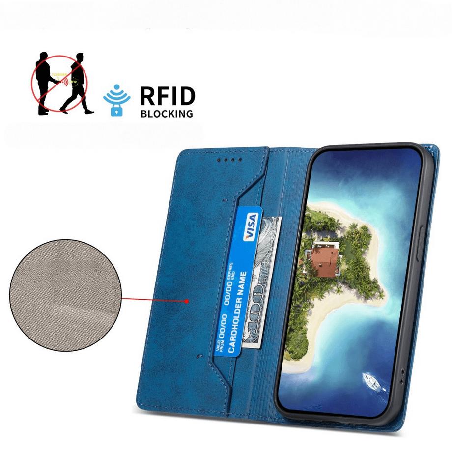 Cover-Discount  Google Pixel 9a - Custodia flip con blocco RFID 