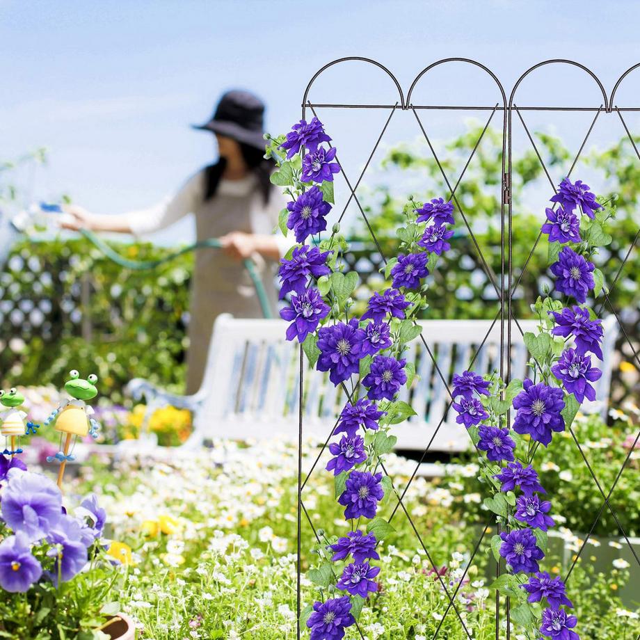 B2X 3-teiliges Spalier in Rostfarbe  