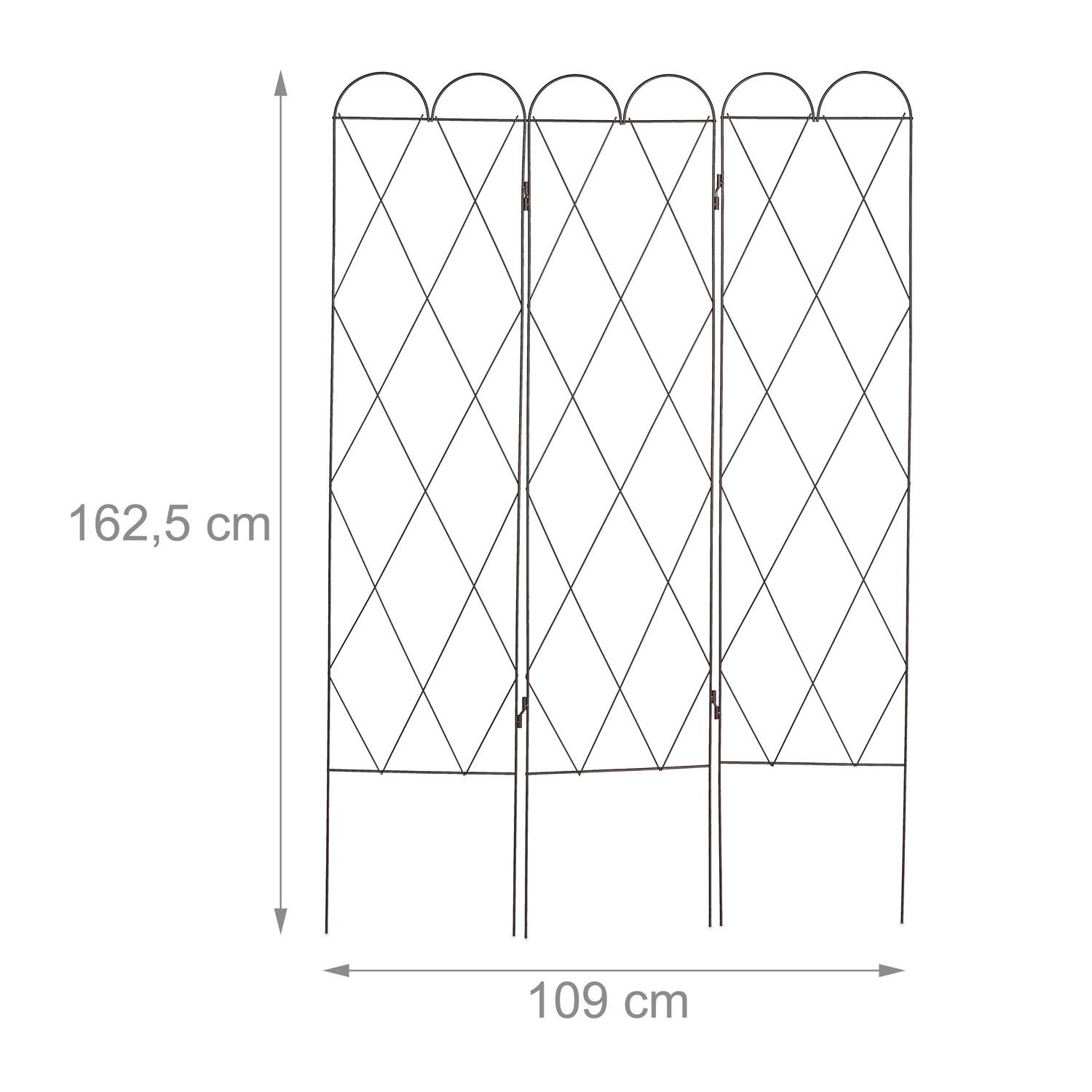 B2X 3-teiliges Gitter in Rostfarbe  